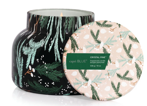 Capri Blue Crystal Pine Pattern Play Jar: 19oz