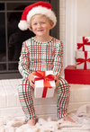 Plaid Christmas Pajama Set: Kids