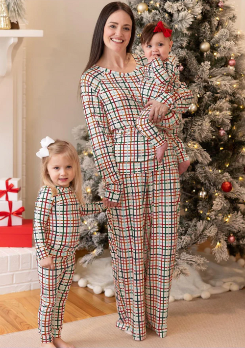 Plaid Christmas Pajama Set: Toddler