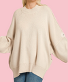 DOORBUSTER: Plus Size Oversized Ribbed Pullover
