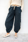 POL Charcoal Quilted Balloon Pants