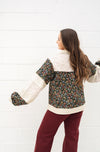 POL Vintage Bloom Quilted Patchwork Jacket