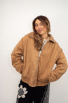 Zip-Front Puffer Barn Jacket