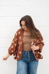 POL Sunburst Chenille Batwing Cardigan