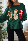 Corduroy Christmas Patches Crewneck