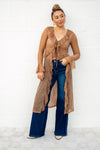 Sheer Lace Ruffle Duster