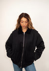 Zip-Front Puffer Barn Jacket
