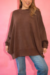 DOORBUSTER: Plus Size Oversized Ribbed Pullover