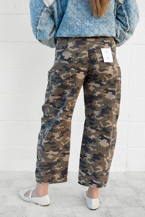 Cello Camo Barrel Jeans