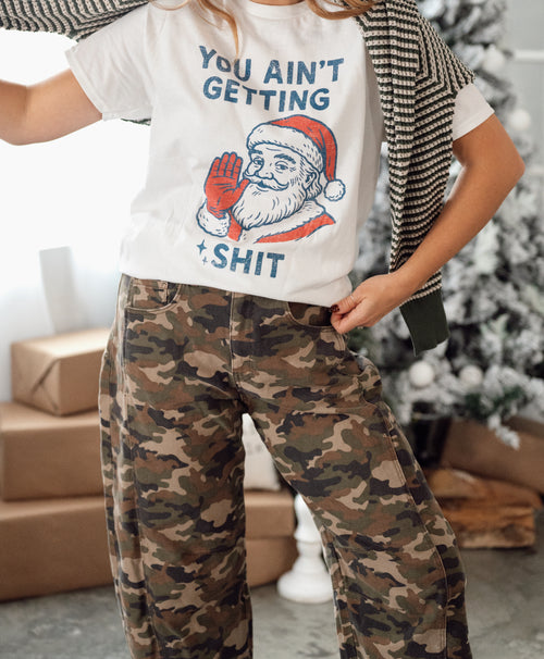 Santa You Ain't Getting Nothing Graphic Tee