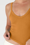 Nikibiki Deep V Neck Ribbed Top
