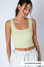 Nikibiki Double Lace Square Crop Top