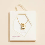 16 Assorted Pack of Bubble Design Initial Short Necklaces