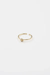 18K Gold Shiny Adjustable Initial Ring - Set of 16