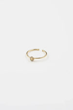 18K Gold Shiny Adjustable Initial Ring - Set of 16