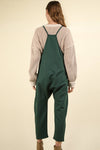 Quilted Loose Fit Casual Baggy Knit Onesie: Forest