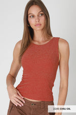 Nikibiki Lurex Crew Neck Top