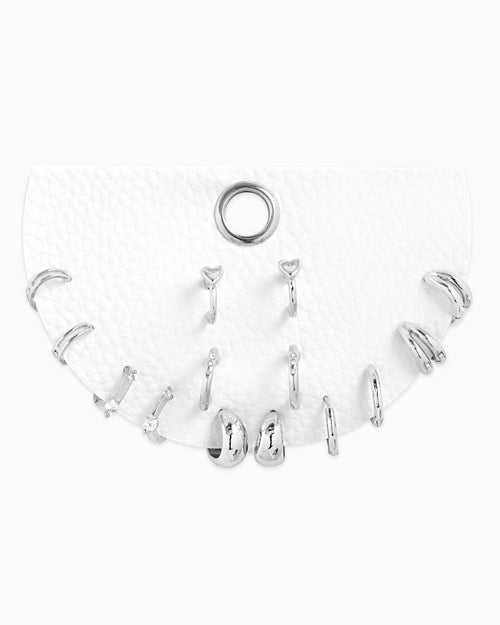 Dainty Huggie Hoop Variety Earring Set of 7