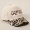 BEER ME Embroidery Leopard Camo Trucker Hat