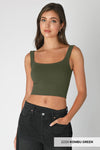 Nikibiki Scoop Chevron Ribbed Crop Top