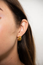 18k Gold Twin hoops Mini