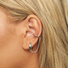 Demi-Fine Silver Zenith + Twisted Ear Cuff (Single)