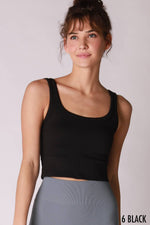 Nikibiki Scoop Chevron Ribbed Crop Top
