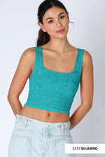 Nikibiki Double Lace Square Crop Top