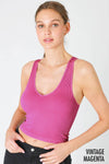 Nikibiki Vintage V Neck Crop Top