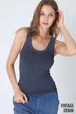 Nikibiki Vintage Reversible Ribbed Tank