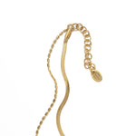 Waterproof Gold Double Layered Anklet