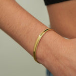18K Gold Warrior Bangle