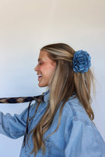 GRANDPA DENIM FLOWER CLAW