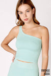 Nikibiki Vintage One Shoulder Crop Top