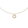 18K Gold Star Shaped Diamond Necklace