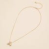 16 Assorted Pack of Bubble Design Initial Short Necklaces