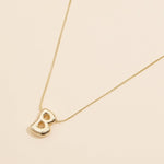 16 Assorted Pack of Bubble Design Initial Short Necklaces