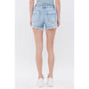 Mica High Rise Cutoffs: Light Wash