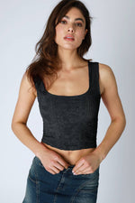 Nikibiki Double Lace Square Crop Top