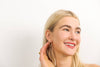 18K Gold Tennis Drop Earrings
