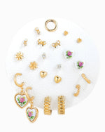 Ceramic Heart Mix Variety Earring Set of 10