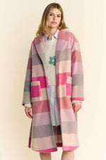 Wrapped Up in Love Checker Coat