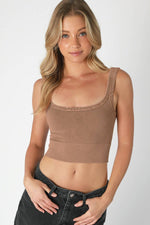 Nikibiki Vintage Chevron Crop Top