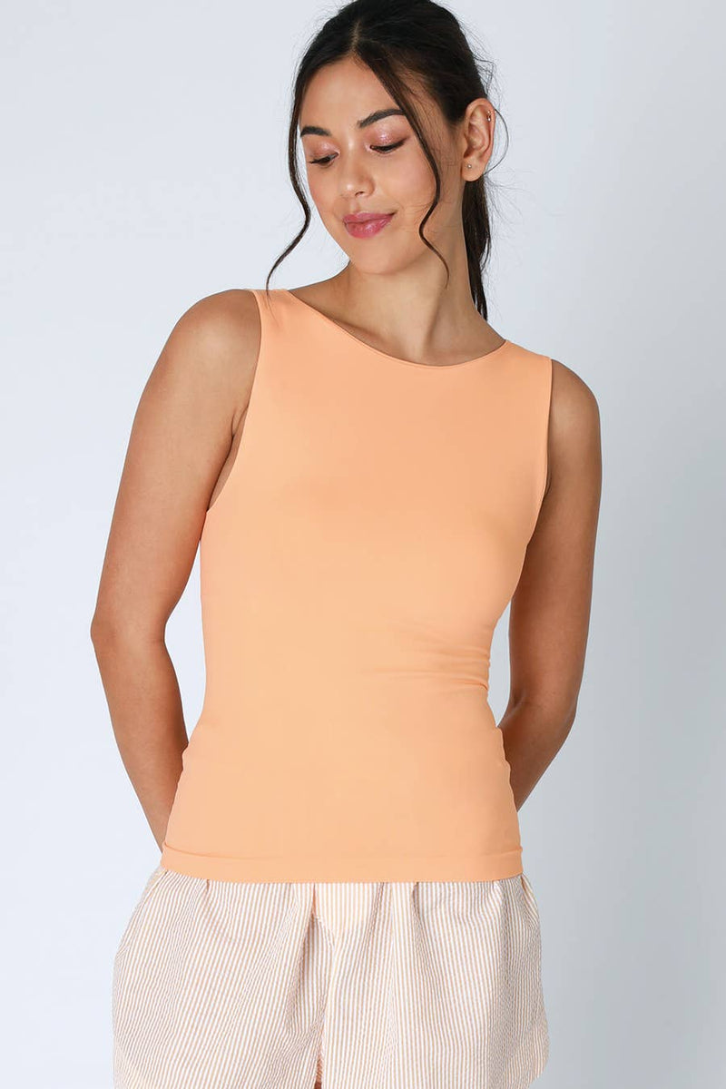 Nikibiki Clean Line Boat Neck Tank Top