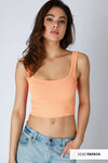 Nikibiki Scoop Chevron Ribbed Crop Top