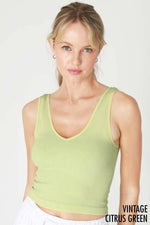 Nikibiki Vintage V Neck Crop Top