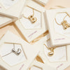 16 Assorted Pack of Bubble Design Initial Short Necklaces