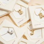 16 Assorted Pack of Bubble Design Initial Short Necklaces