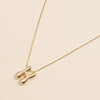16 Assorted Pack of Bubble Design Initial Short Necklaces
