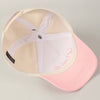 Bride Text Embroidery Two-Tone Trucker Hat: Pink / ONE SIZE